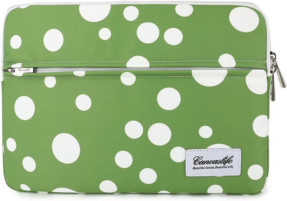 Waterproof Laptop Sleeve 15 Inch 15 Case and 15.6 Laptop Bag (Green Dot)