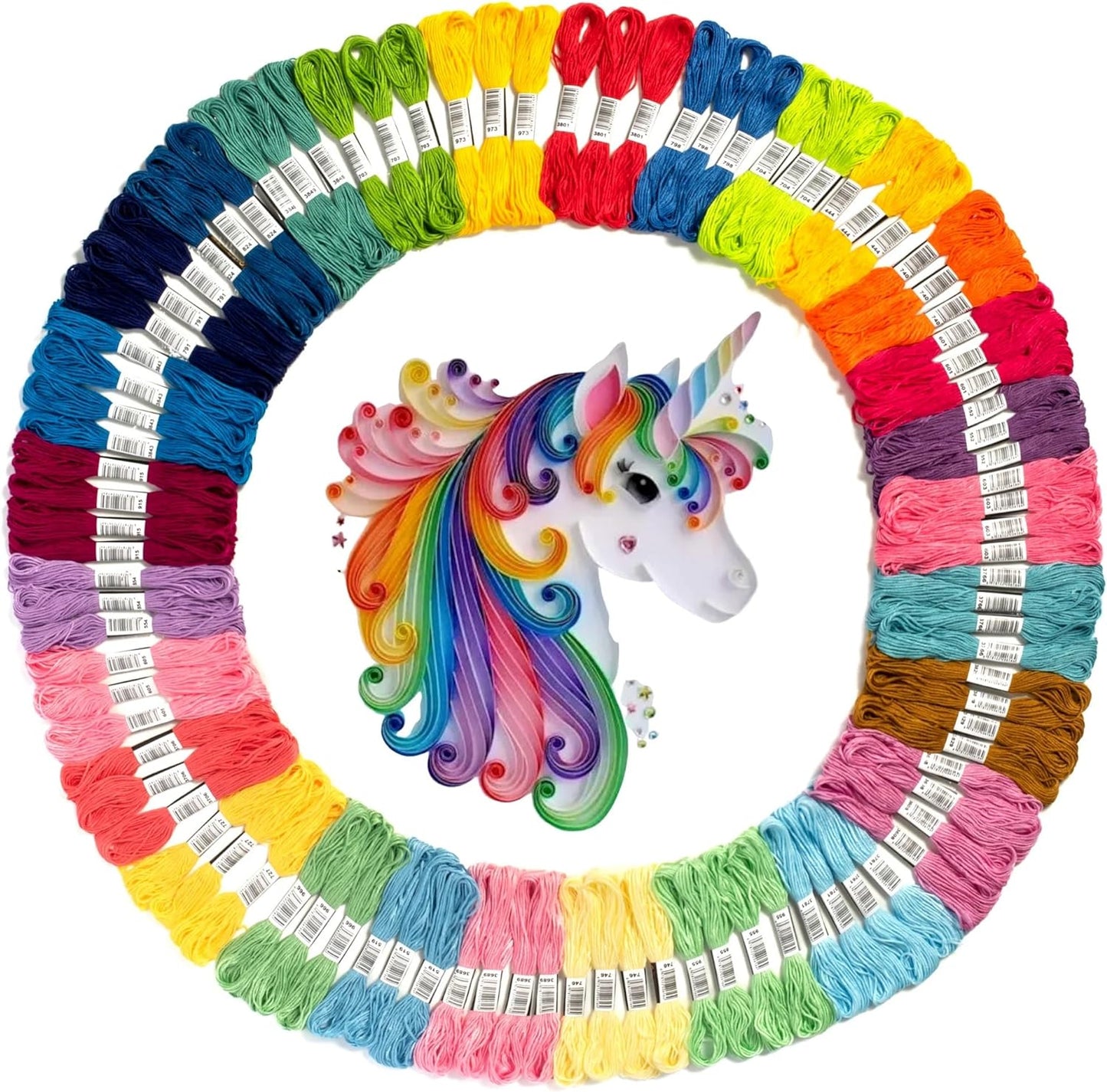 Athena’S Elements Embroidery Thread | Rainbow Themed Embroidery Floss for Friendship Bracelet String, Cross Stitch Thread, Crafting Arts Embroidery Strings, Friendship Bracelet Thread