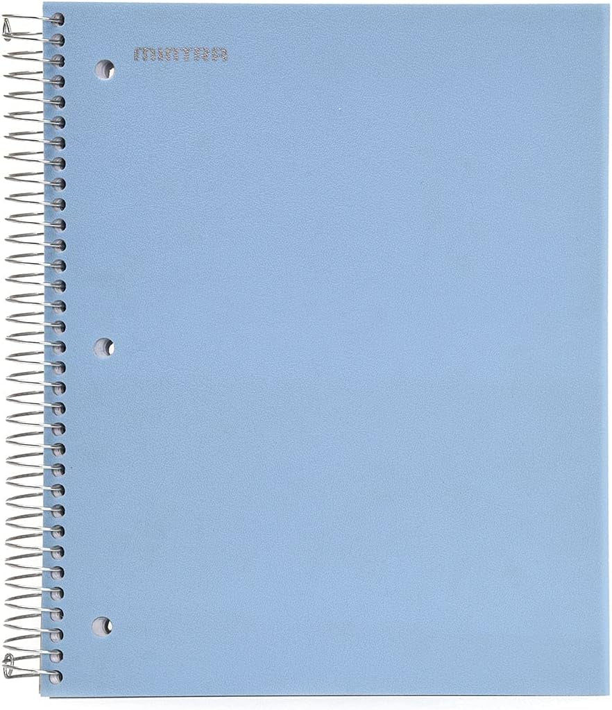 Office Durable Spiral Notebooks, 5 Subject (Arctic Ice, College Ruled 1Pk)