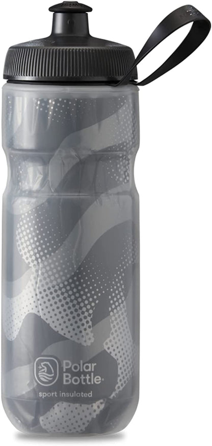 Sport Insulated Water Bottle - Leak Proof Water Bottles Keep Water Cooler 2X Longer than a Regular Reusable Water Bottle -Bpa-Free, Sport & Bike Squeeze Bottle with Handle