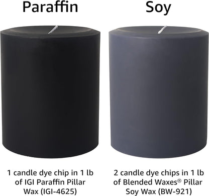 Black Candle Dye for Candle Making - Made in the USA - Easy to Use - Highly Concentrated - Candle Making Supplies for Soy or Paraffin Wax - Great Choice for Any Candle Maker - 25 Dye Chips