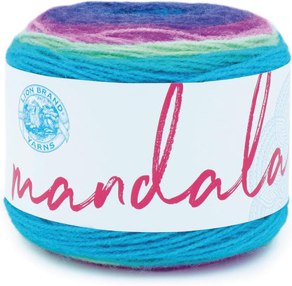 Mandala Yarn, Multicolor Yarn for Crocheting and Knitting, Craft Yarn, 1-Pack, Cupid