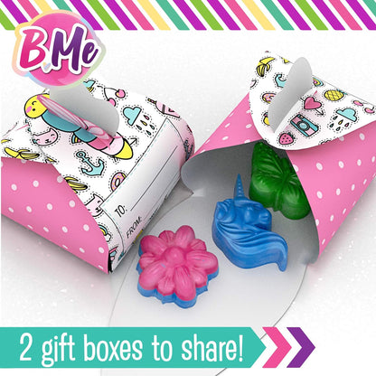 Beginner Soap Making Craft Kits for Kids Girls Ages 6+ | Make 15+ Soap Shapes with 5 Different Scents | Make Your Own Soap Science Kits Toys Gifts