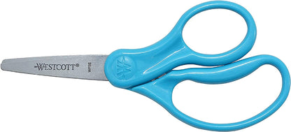 13140 Right- and Left-Handed Scissors, Kids' Scissors, Ages 4-8, 5-Inch Blunt Tip, Assorted, 12 Pack