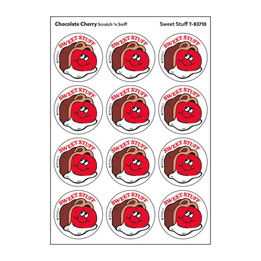 Sweet Stuff/Chocolate Cherry scent Retro Scratch 'n Sniff Stinky Stickers®, 24 ct.