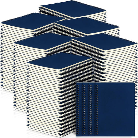 Spiral Notebook Bulk A5 College Ruled Journals Notebooks Lined 8.3 X 5.5 Inch Note Books Composition Writing Thick Paper Notebook for Office Business School Supplies (Dark Blue,180 Pcs)