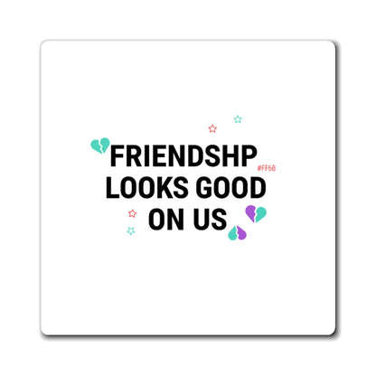 Galentine Squad Goals | Friendship Magnet Set | Bestie & Family Gift for Valentine’s | Y2K Aesthetic Gradient