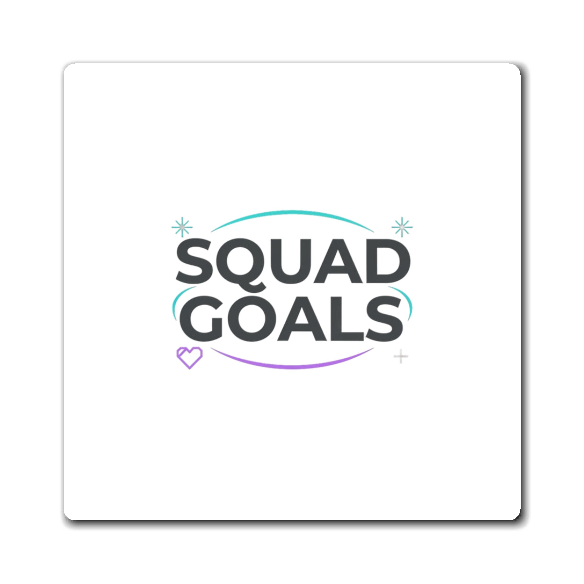 Squad Goals Achieved | Trophy Quote Magnets for Fridge & Locker | Galentine’s & Best Friends Gift | Y2K Valentine Aesthetic