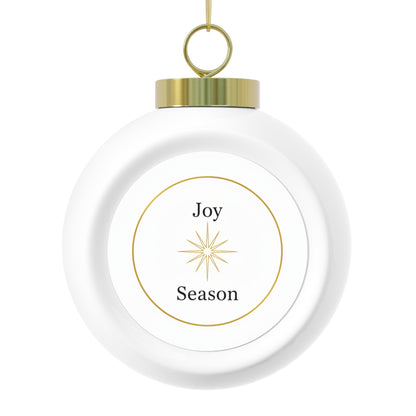 Ceramic Christmas Ball Ornament - Joy Holiday Design