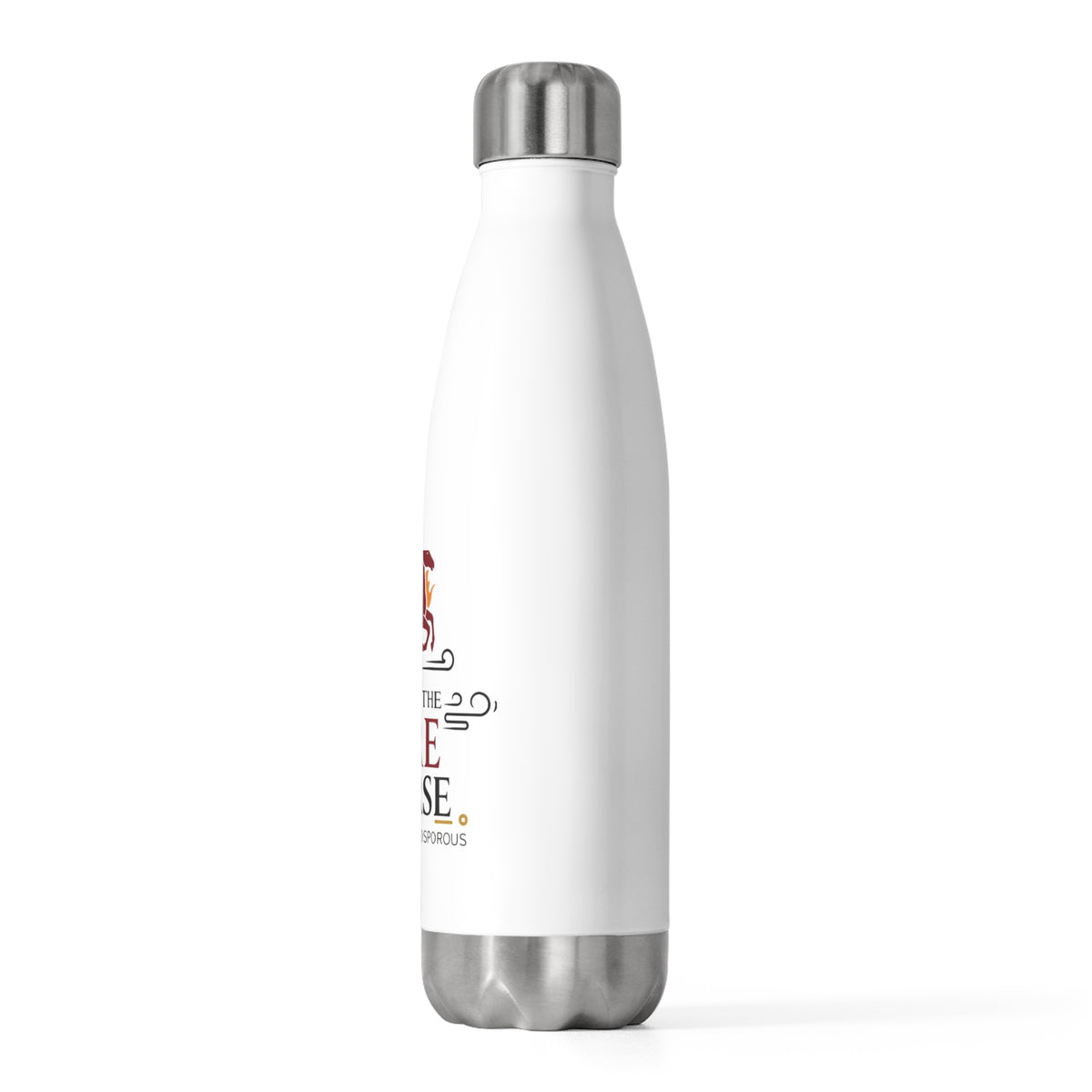 Fire Horse Lunar New Year 2026 | 20oz Insulated Stainless Steel Tumbler Bottle | CNY Gift for Family & Friends | Red Gold