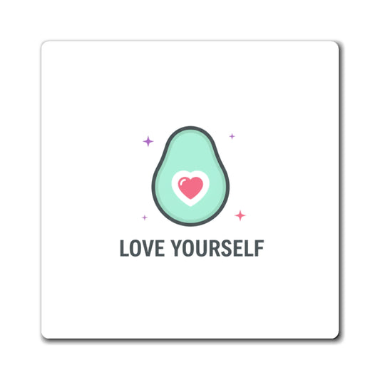 Avocado Heart Pit Design | Sublimation Fridge Magnet for Cute Decor | Galentine’s & Valentine Gift for Friends | Y2K Aesthetic