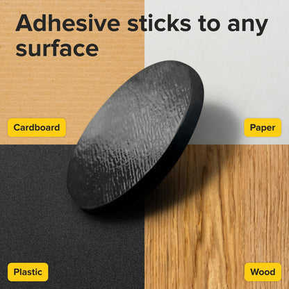 Large Magnets with Adhesive Backing round and Square Self Adhesive Magnets - Big Industrial Flexible Sticky Magnets with Adhesive Backing Are Great Alternative to Magnetic Stickers, Tape and Strip