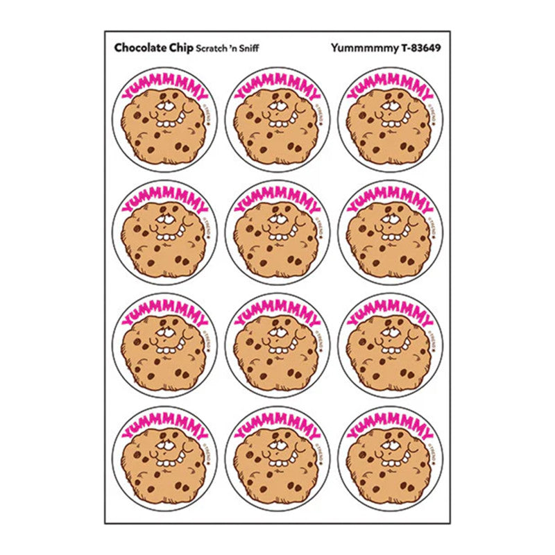 Yummmmmy/Chocolate Chip scent Retro Scratch 'n Sniff Stinky Stickers®, 24 ct.