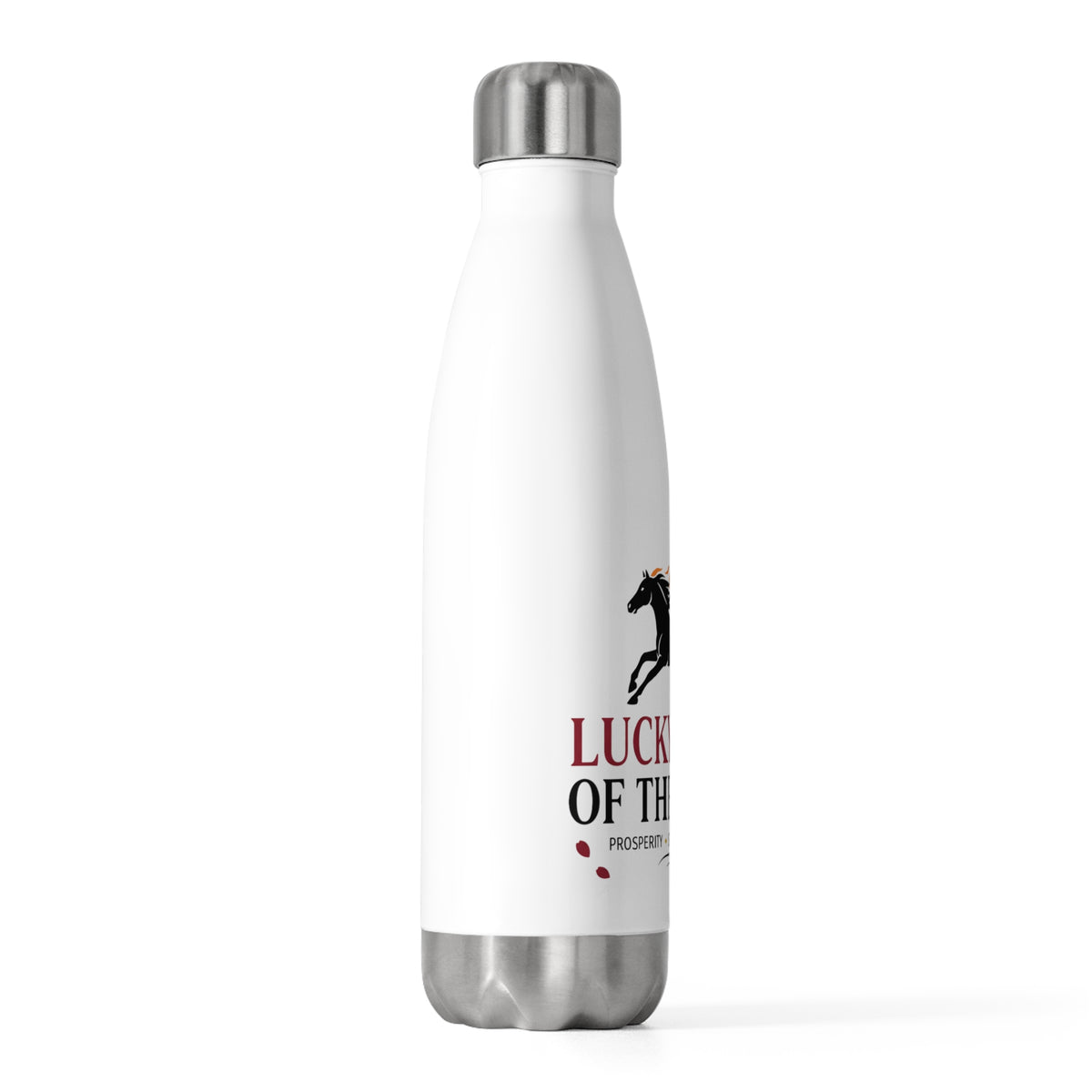 Lucky An Fire Horse 2026 | 20oz Insulated Tumbler Bottle, Stainless Steel | Lunar New Year Gift for Family & Friends | Red Gold