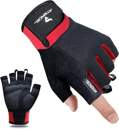 Workout Gloves for Men and Women, Exercise Gloves for Weight Lifting, Cycling, Gym, Training, Breathable and Snug Fit