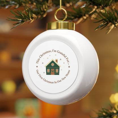 Ceramic Christmas Ornament - Our First Christmas In Our New Home