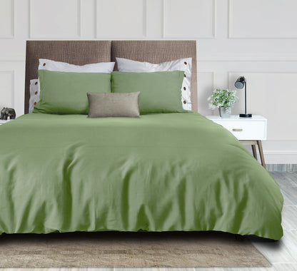 Sage Green Duvet Cover King Size Microfiber Duvet Cover with Zipper Duvet Cover