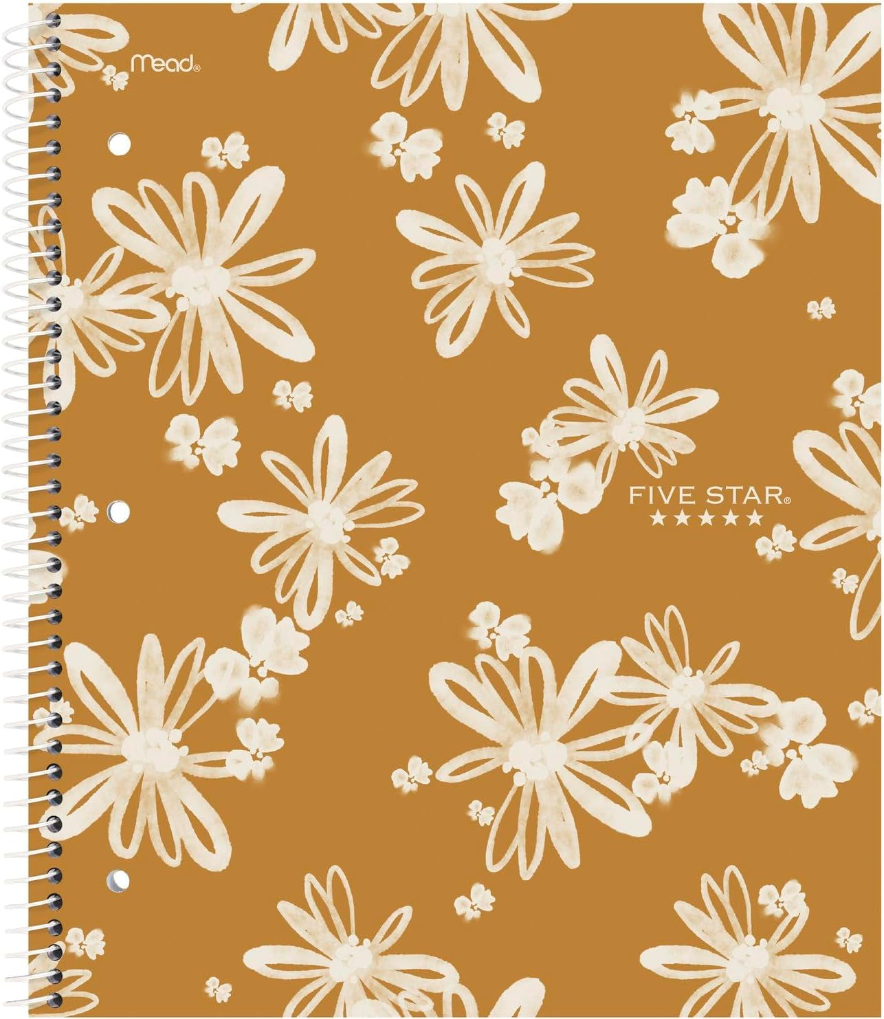 Spiral Notebooks + Study App, 2 Pack, 1 Subject, College Ruled Paper, 11" X 8-1/2", 80 Sheets, Soft Petals (820331F-ECM)