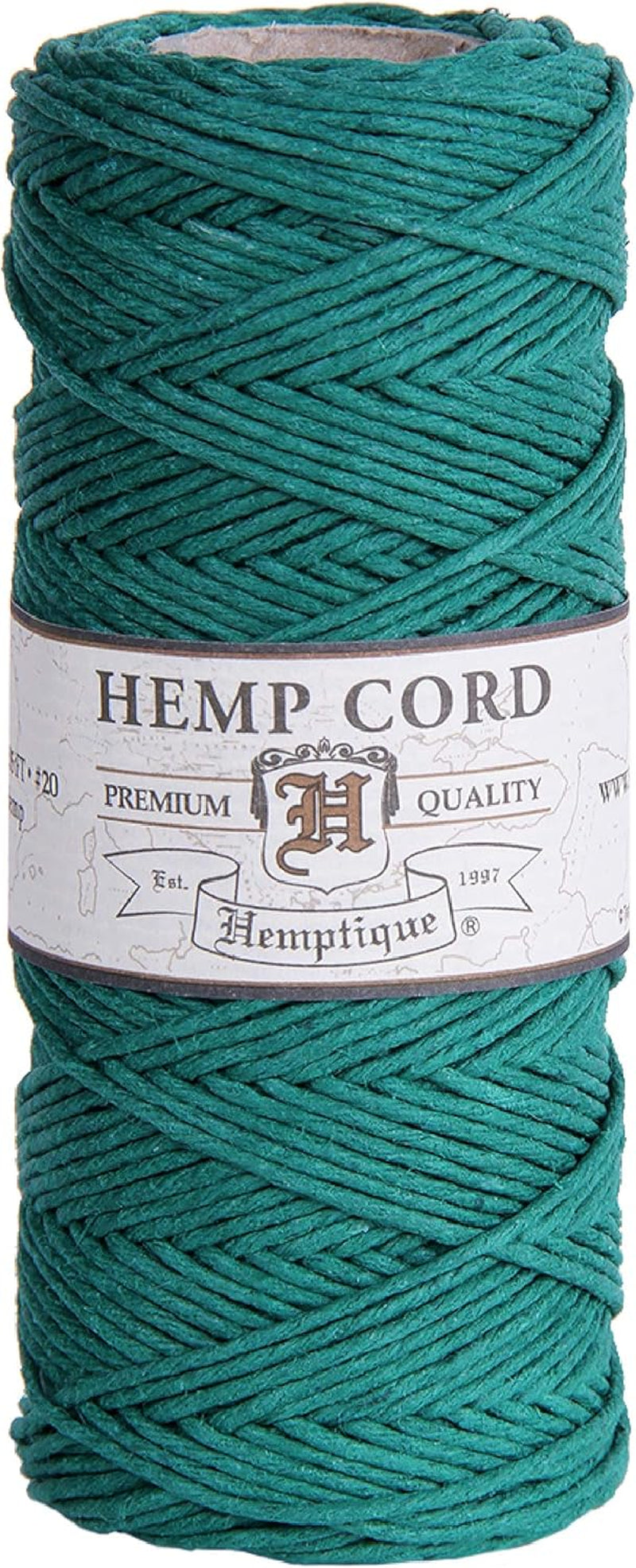 100% Hemp Cord Spool - 62.5 Meter Hemp String - Made with Love - No. 20 ~ 1Mm Cord Thread for Jewelry Making, Macrame, Scrapbooking, DIY, & More - White