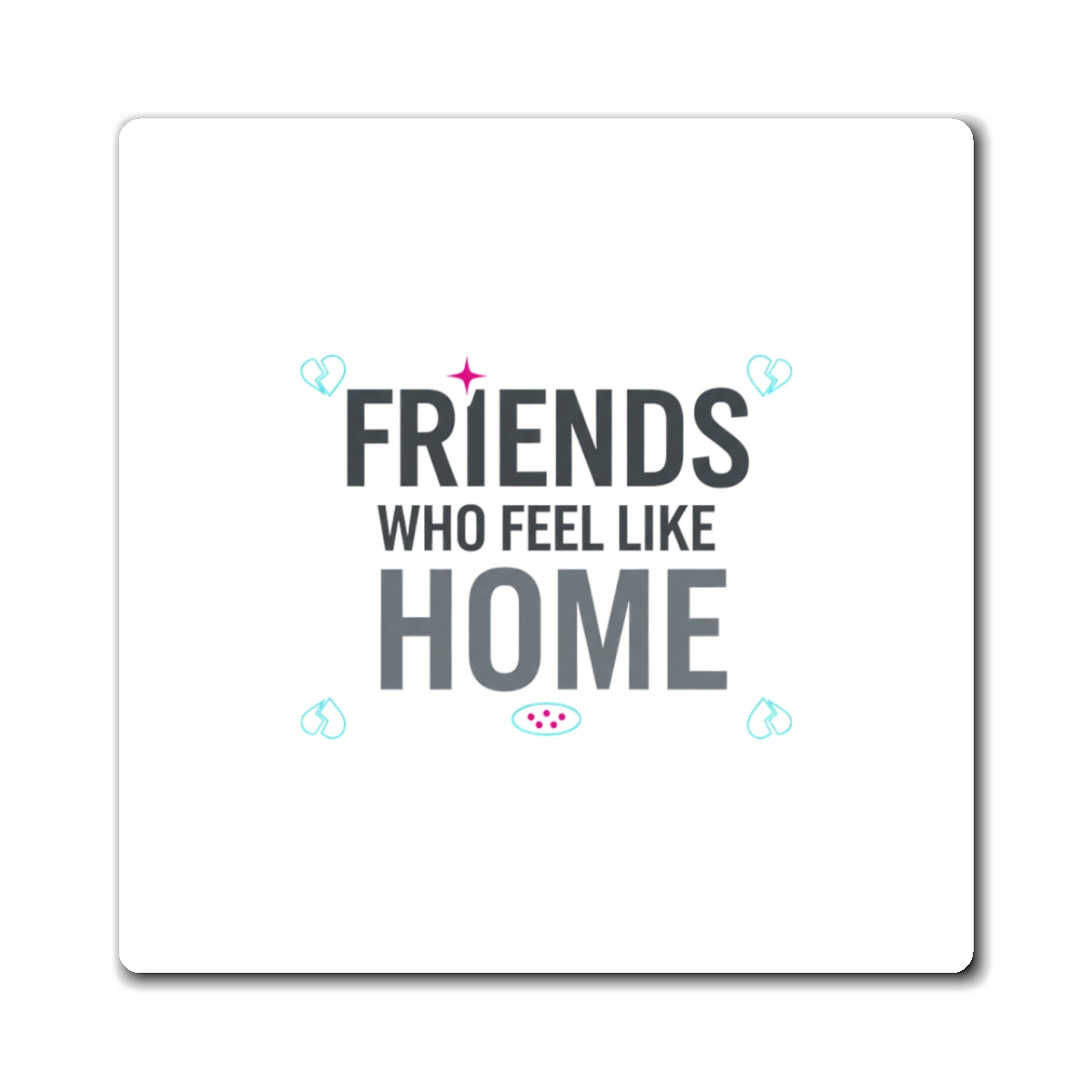 Galentine Squad Goals | Friendship Magnet for Fridge & Locker | Besties & Family Gift | Aesthetic Valentine Y2K Vibes