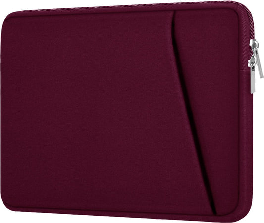 Laptop Sleeve, Laptop Case 14 Inch, Durable Carrying Bag Shockproof Protective Case Cover, Handbags Briefcase Laptop Bag Compatible with 14" Macbook Air/Pro HP Asus Lenovo Notebook Computer,Wine Red