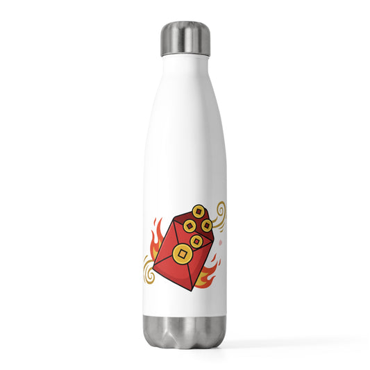 Red Envelope Horse Emblem 042 | 20oz Insulated Stainless Steel Tumbler | Lunar New Year Gift for Family & Teachers | Gold Foil Style