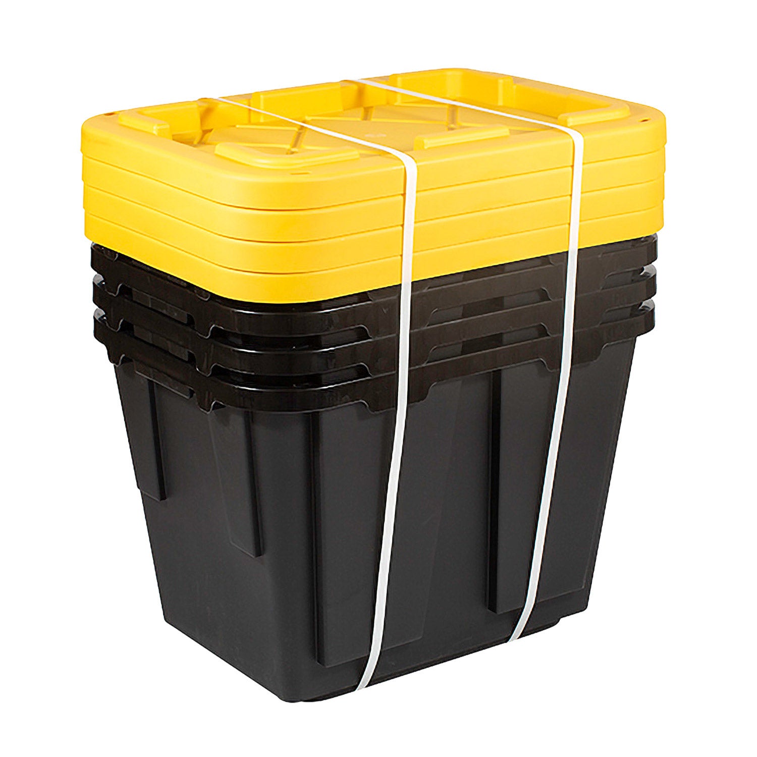 12 Gallon Storage Bin, 4-Pack