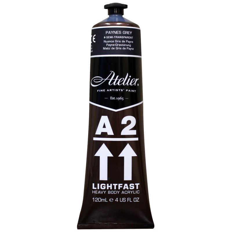 A2 Heavy Body Lightfast Artist Acrylic, 4 oz., Paynes Grey Hue