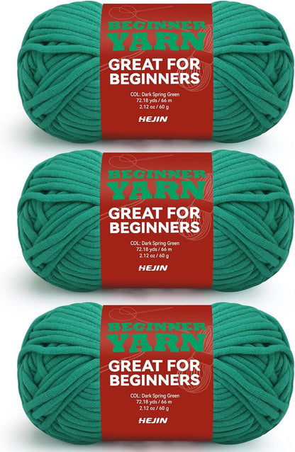 60G Black Yarn for Crocheting and Knitting;66M (72Yds) Cotton Yarn for Beginners with Easy-To-See Stitches;Worsted-Weight Medium #4;Cotton-Nylon Blend Yarn for Beginners Crochet Kit Making