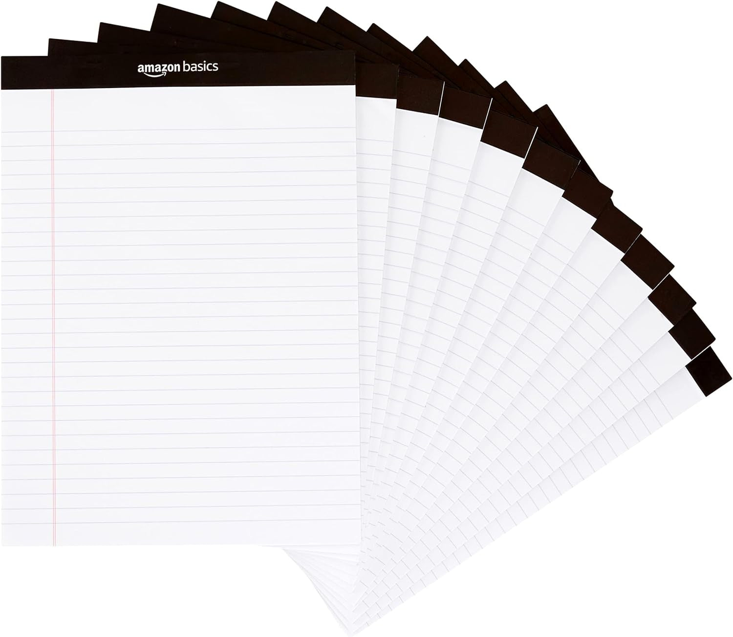 Narrow Ruled 5 X 8-Inch Lined Writing Note Pads, 6 Count (50 Sheet Pads), Multicolor
