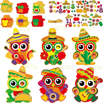 30 PCS First Day of School Craft Kits for Preschool Kids, Colorful Owl DIY Craft Back to School Crafts Bulk Owls Themed Bulletin Board Classroom Game Activities Party Favors