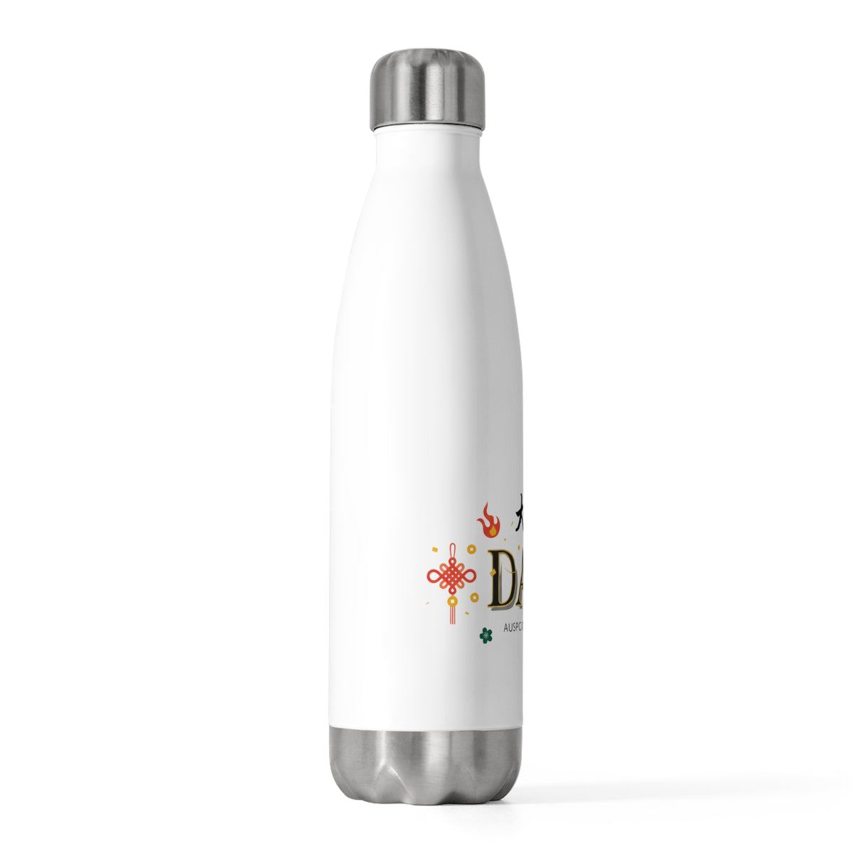 Da Ji Greeting Embossed | 20oz Insulated Stainless Steel Tumbler Bottle | Lunar New Year Gift for Family & Friends | Fire Horse 2026