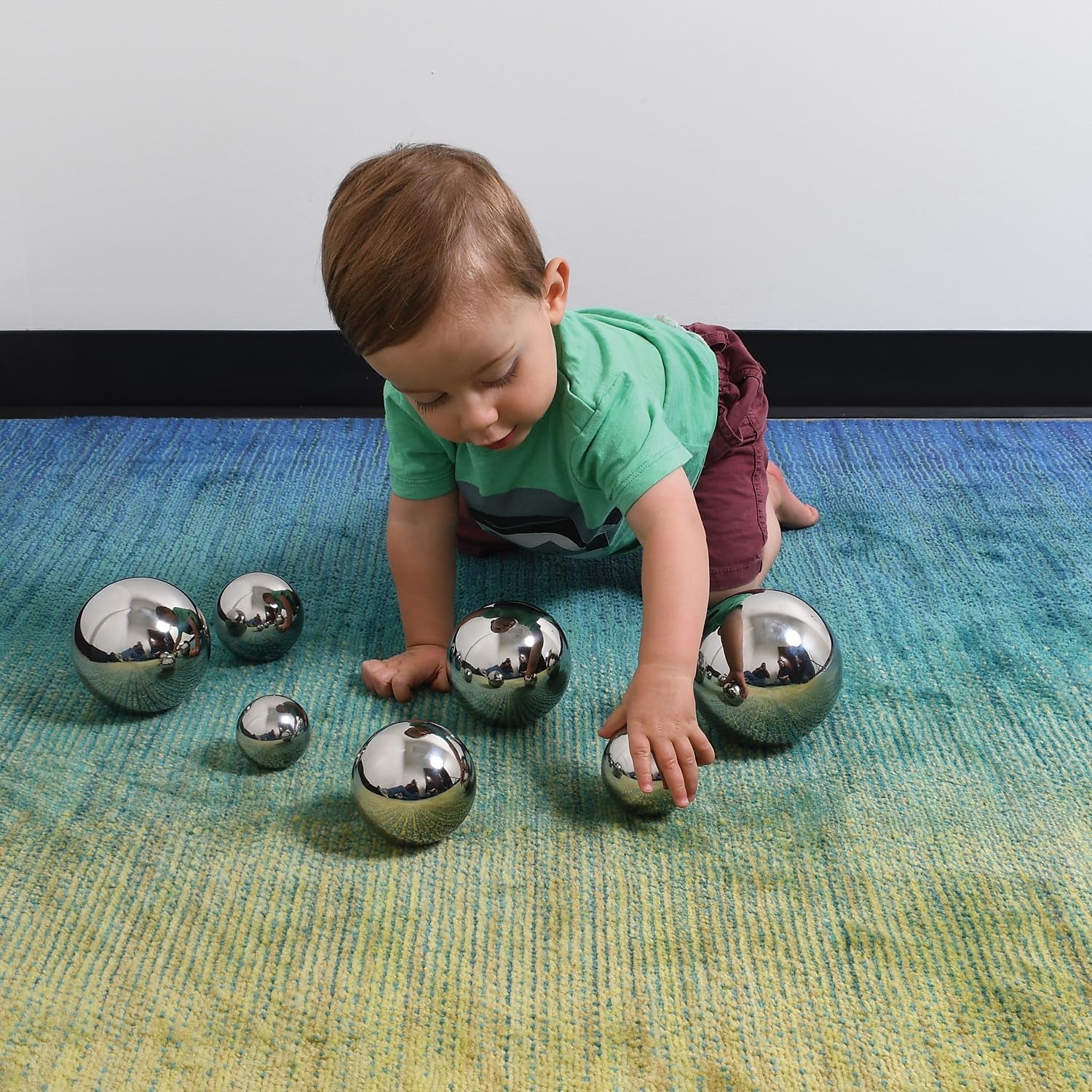 Sensory Reflective Sound Balls - Set of 7 - Multi-Sensory Toy for Babies, Toddlers - Resource for Special Educational Needs