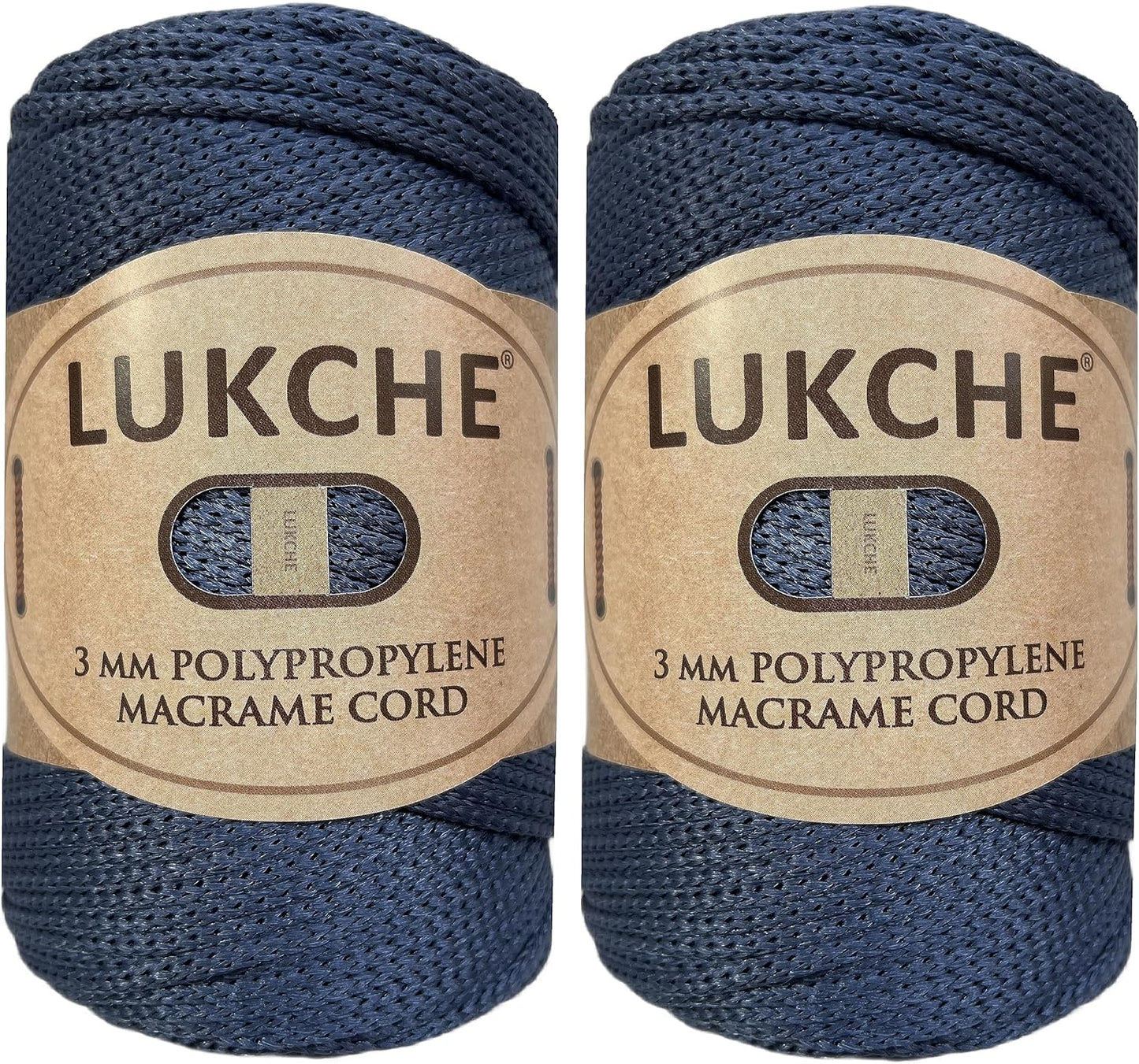 3Mm Premium Polyester Macrame Cord (147 Yards), (8.82 Oz) 100% Polypropylene Macrame Rope, Colorful Yarn Crochet Macrame Bag Craft for Wall Hangers, Bottom Plates, Carpets (Silver 1)