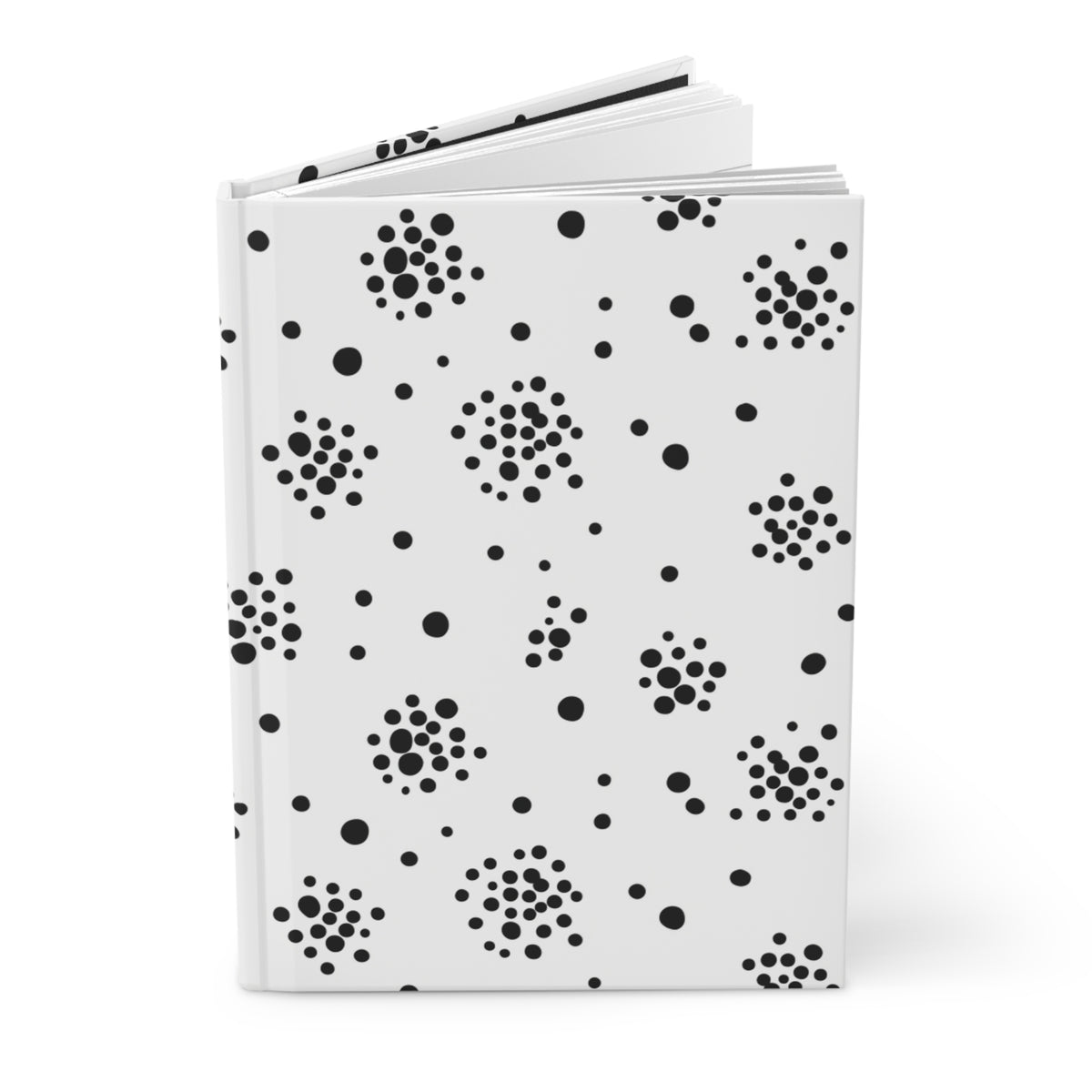 Cream Terrazzo Speckle Dots | Matte Hardcover Journal Notebook | Back to School Gift for Students & Bookworms | Irony Aesthetic