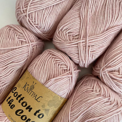 Cotton to the Core Soft Cotton Yarn for Crocheting, 78% Cotton and 22% Acrylic - Soft Baby Yarn for Crocheting - 3 DK Weight Cotton Yarn for Knitting - 6 Skeins, 852Yds/300G (Almond Tan)