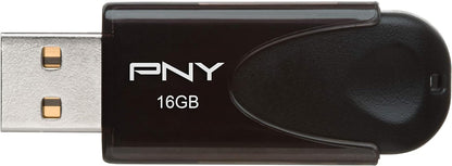 - Attaché 4 16GB USB 2.0 Flash Drive - Black (P-FD16GATT4-GE)