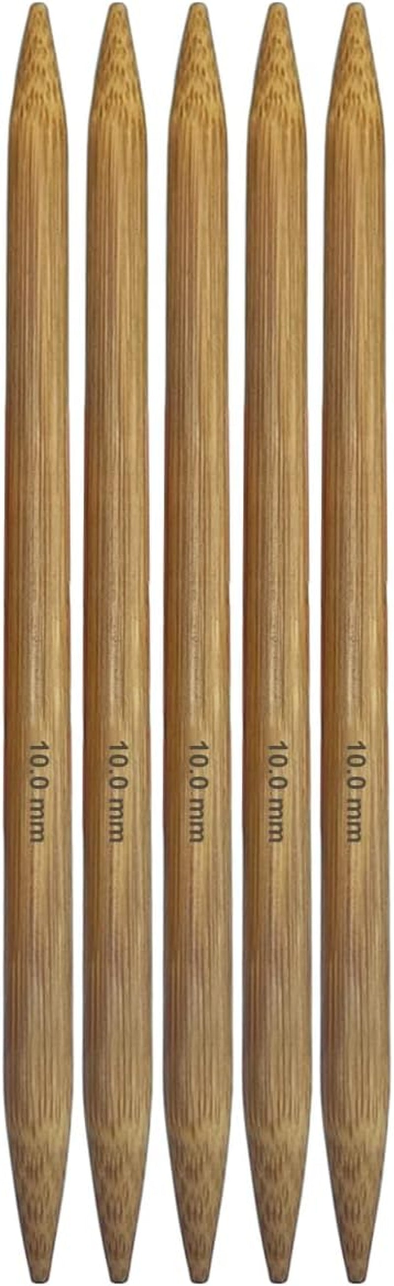 Bamboo Double Pointed Knitting Needles Carbonized Bamboo Knitting Needle 7.9 Inch(20Cm) Length for Handmade Creative DIY Knitting Yarn Projects,Size US 13(9Mm)