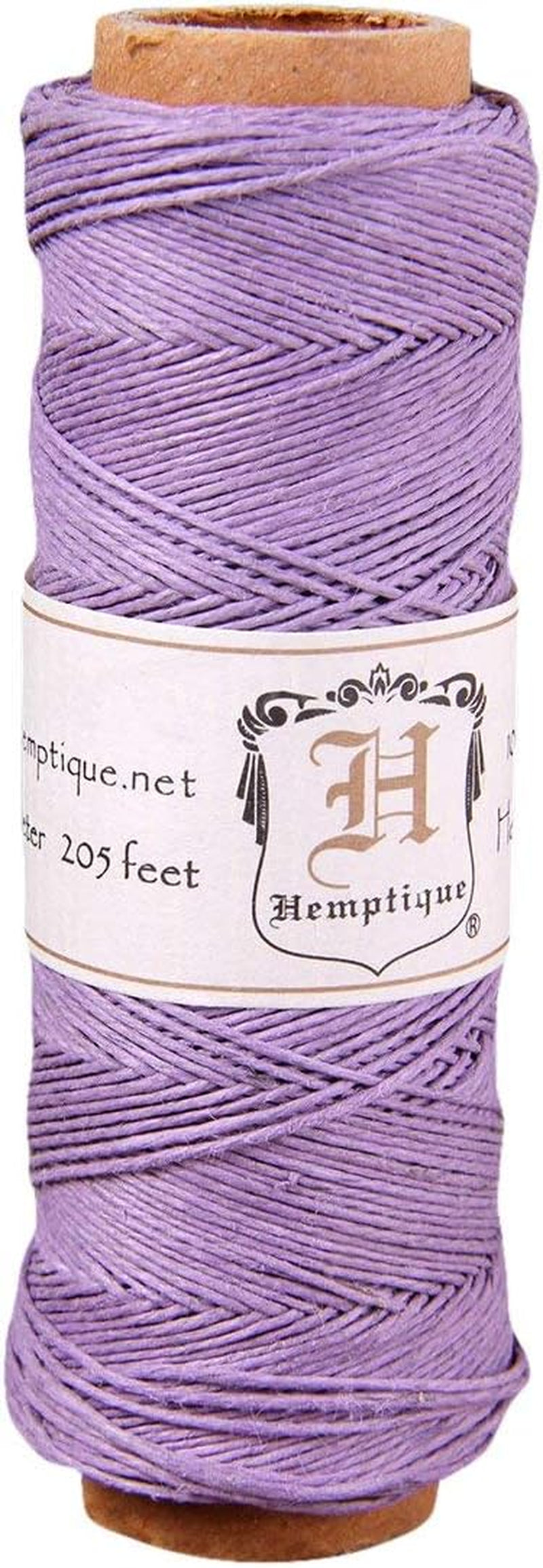 100% Natural Hemp Cord Single Spool - 205Ft ~ 62.5M Hemp String Spool - Crafters Number 1 Choice - .5Mm Cord Thread for Jewelry Making, Macramé, Scrapbooking, & More - Black