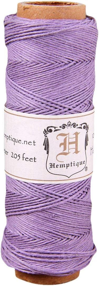 100% Natural Hemp Cord Single Spool - 205Ft ~ 62.5M Hemp String Spool - Crafters Number 1 Choice - .5Mm Cord Thread for Jewelry Making, Macramé, Scrapbooking, & More - Black