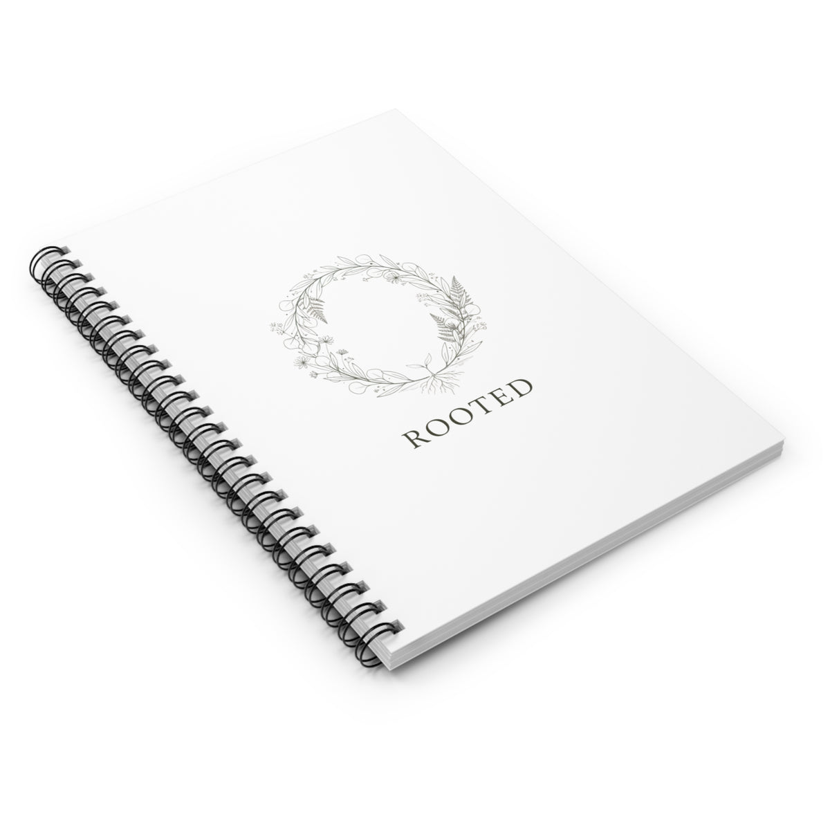 Spiral Journal Notebook, Rooted Grounded, School Gift, Book Collector