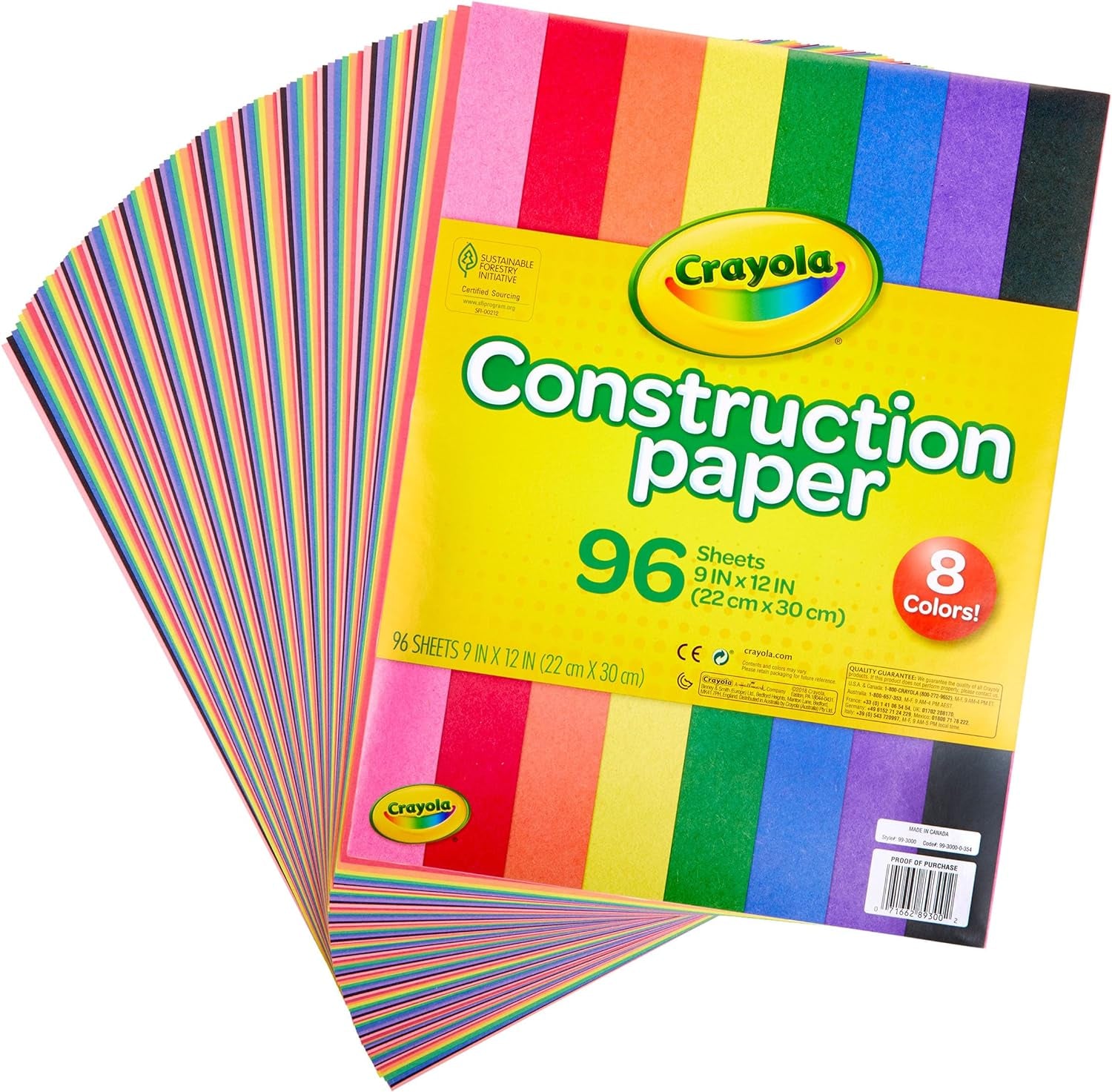 Construction Paper 96 Sheets