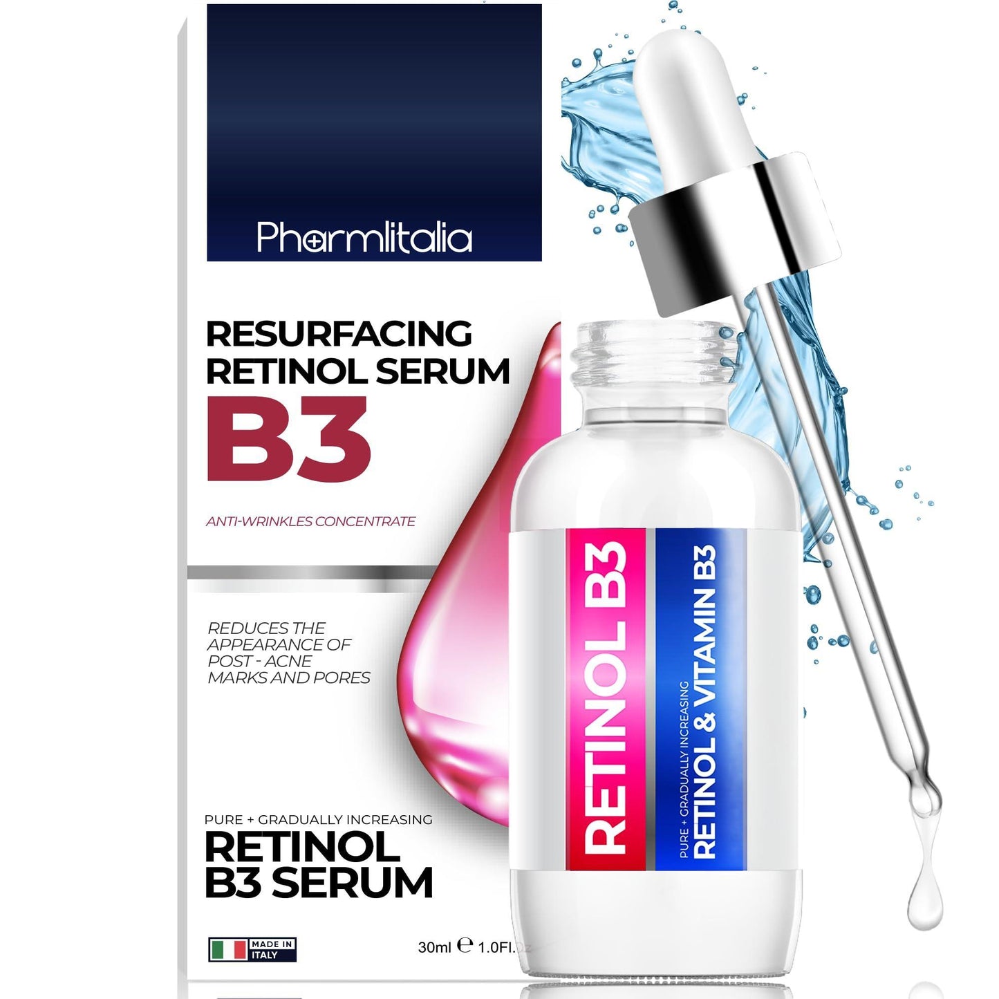 Resurfacing Retinol Serum for Face with Vitamin B3   Pure Retinol Face Serum