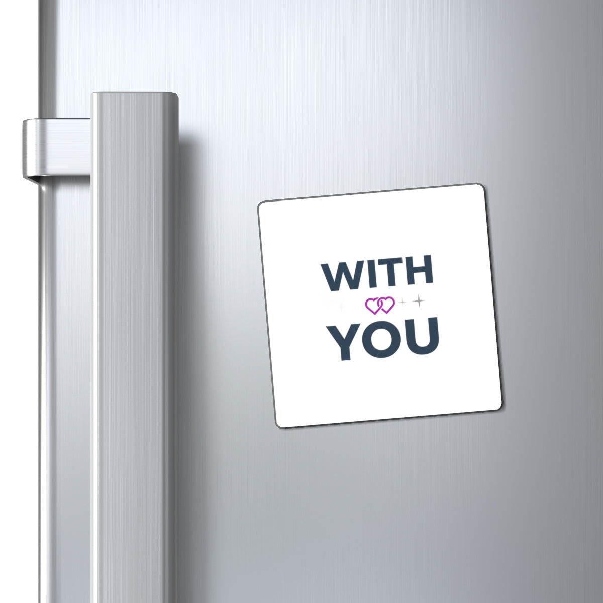 Better With You | Trendy Sublimation Magnet for Fridge & Locker | Valentine & Galentine Gift for Couples & Friends | Minimal Y2K Type