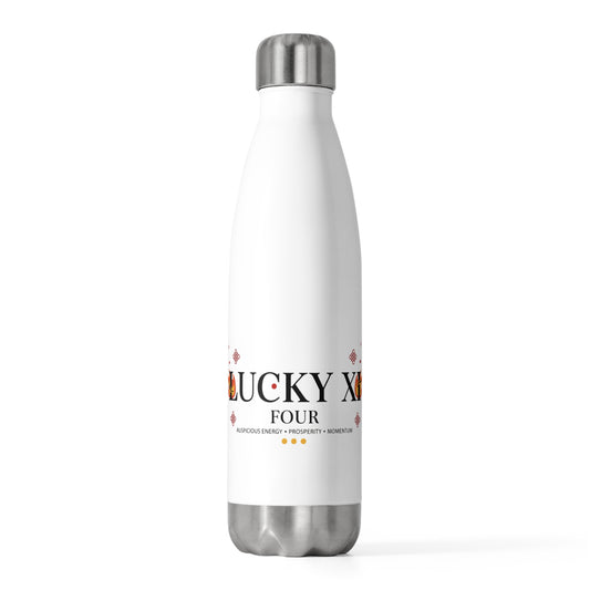 Lucky Xi Horse (Var 4) | 20oz Insulated Stainless Steel Tumbler | Lunar New Year 2026 Gift for Family & Friends | Red Gold