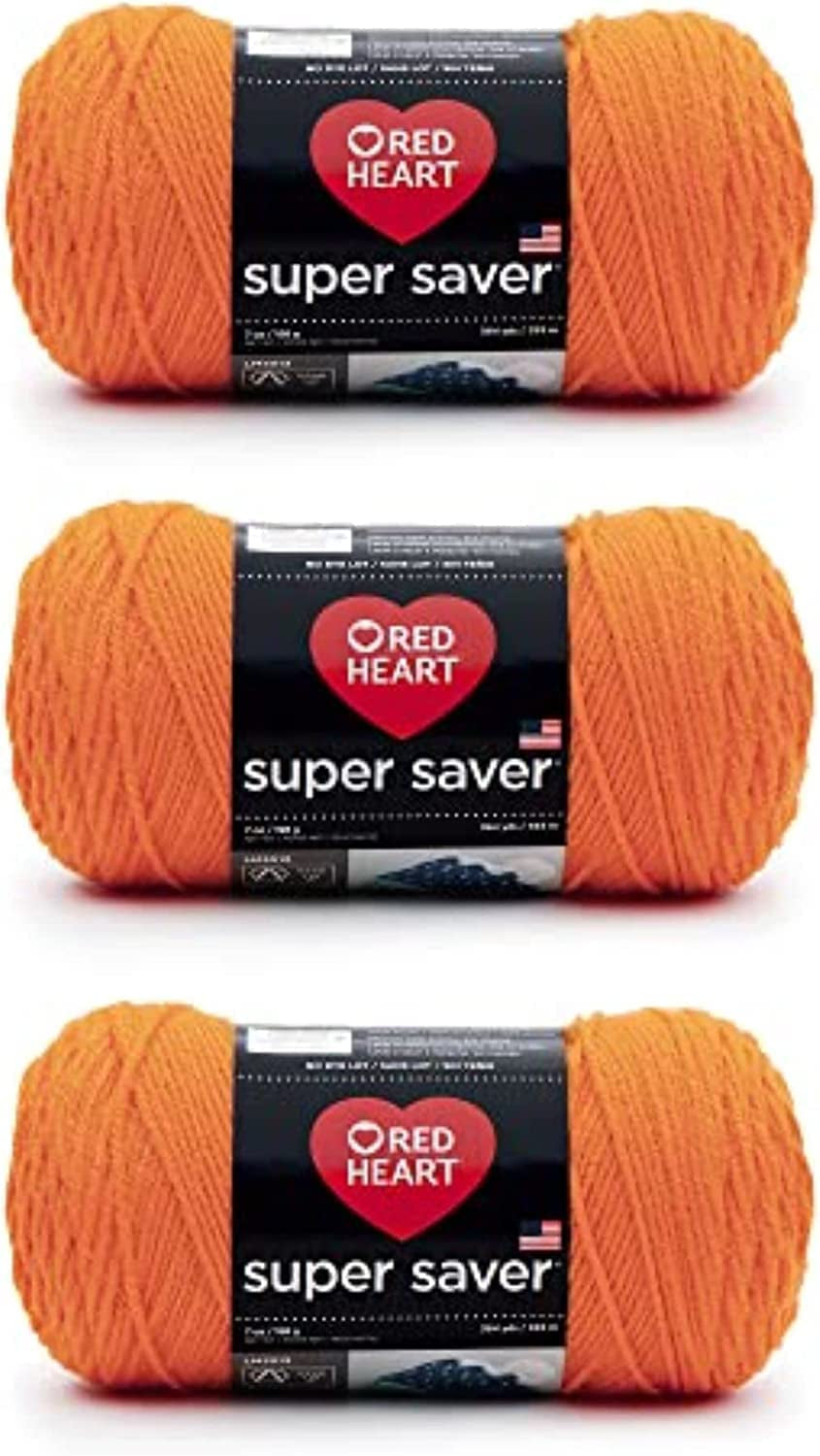 Super Saver White Yarn - 3 Pack of 198G/7Oz - Acrylic - 4 Medium (Worsted) - 364 Yards - Knitting/Crochet