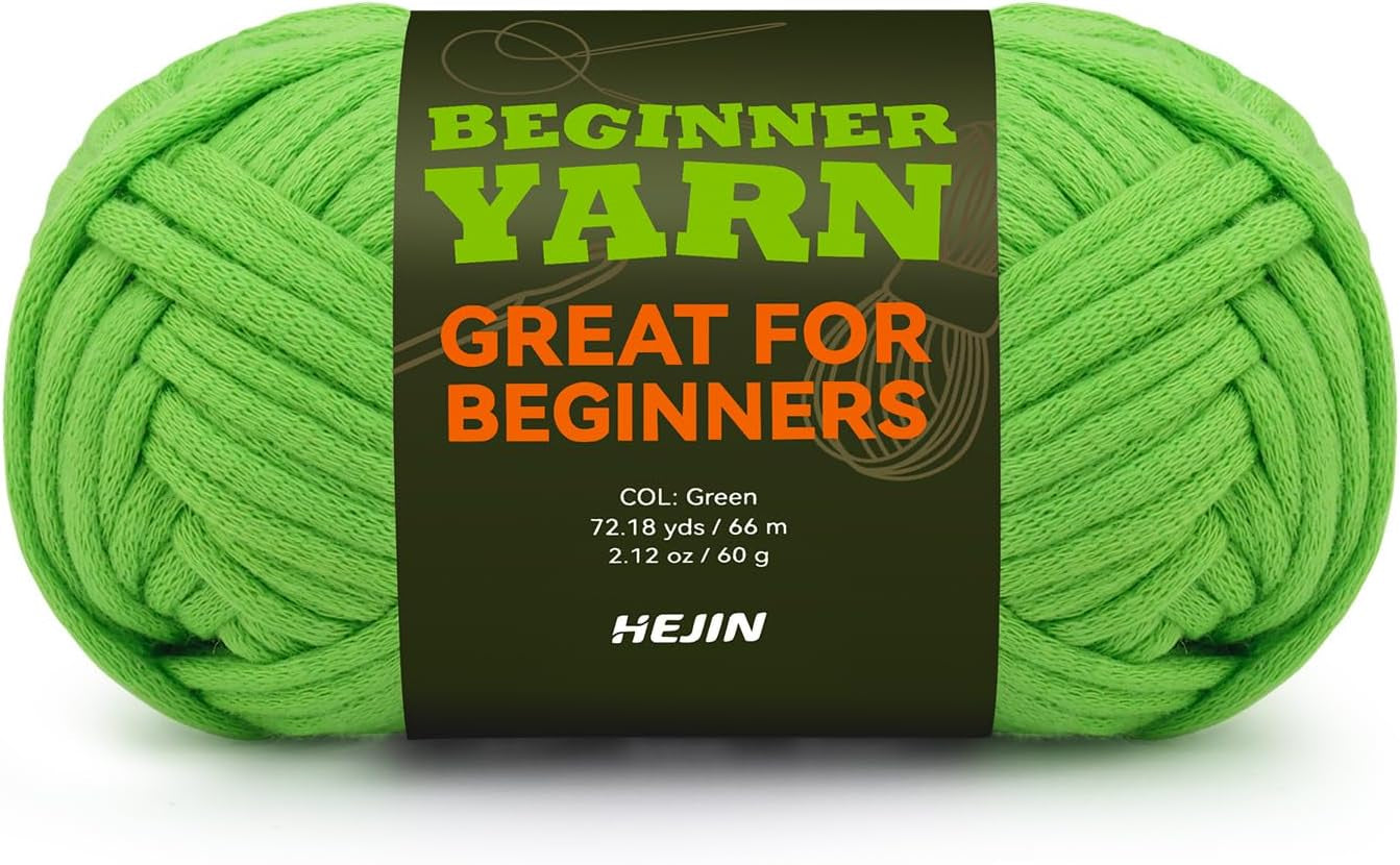 60G Black Yarn for Crocheting and Knitting;66M (72Yds) Cotton Yarn for Beginners with Easy-To-See Stitches;Worsted-Weight Medium #4;Cotton-Nylon Blend Yarn for Beginners Crochet Kit Making