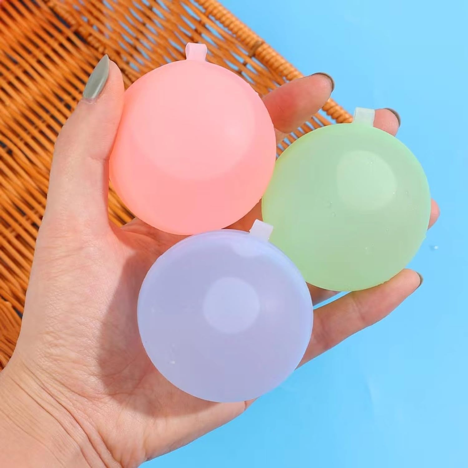 Reusable Water Balloons, Summer Toy Water Toy for Boys and Girls, Pool Beach Toys for Kids Ages 3-12, Outdoor Activities Water Toys Self Sealing Water Splash Ball for Fun (13Pack)