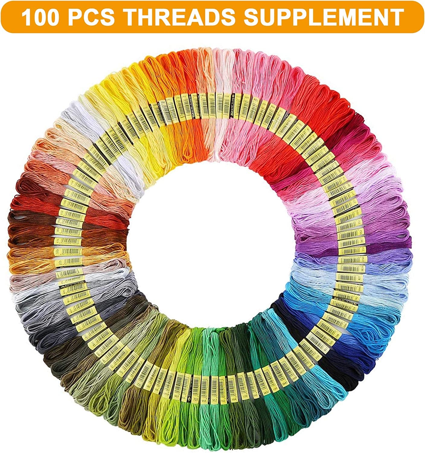 Embroidery Floss Kit, 364 Pack Embroidery Cross Stitch Kit with 200 Colors Friendship Bracelets Floss and Cross Stitch Tools for Embroidery and Friendship Bracelet String Make