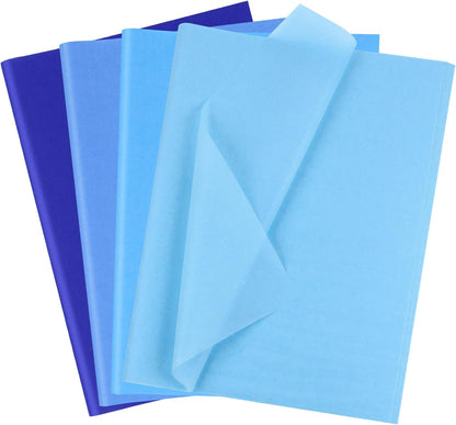 Blue Tissue Paper Bulk 80 Sheets Assorted Blue Wrapping Tissue Paper Bulk for Gift Bags 14X20 Inch Blue Tissue Paper for Baby Shower Birthday Wedding Holiday Gift Wrapping Decor Crafts